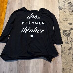 Old Navy Black Dreamer Thinker Kids Shirt